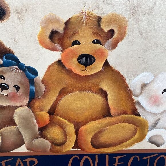 Vintage Hand Painted “Teddy Bear Collector” Large Suitcase - Picture 9 of 15